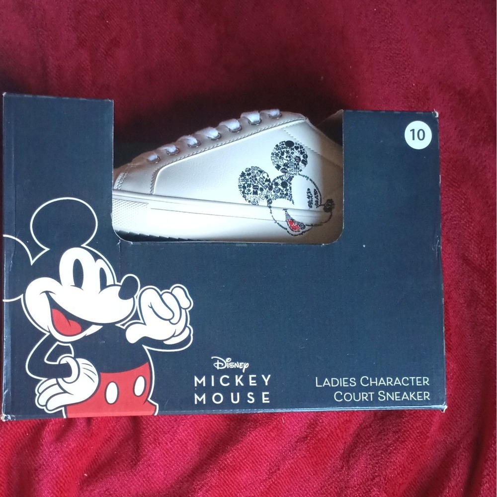 Disney Mickey Mouse Ladies Character Court Sneaker new S 10 Aldi 2023 Exclusive